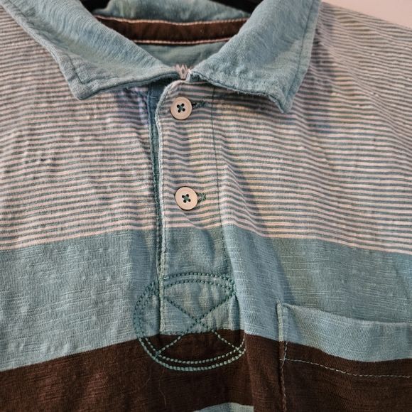 Timberland men's blue and brown polo shirt - Picture 7 of 10